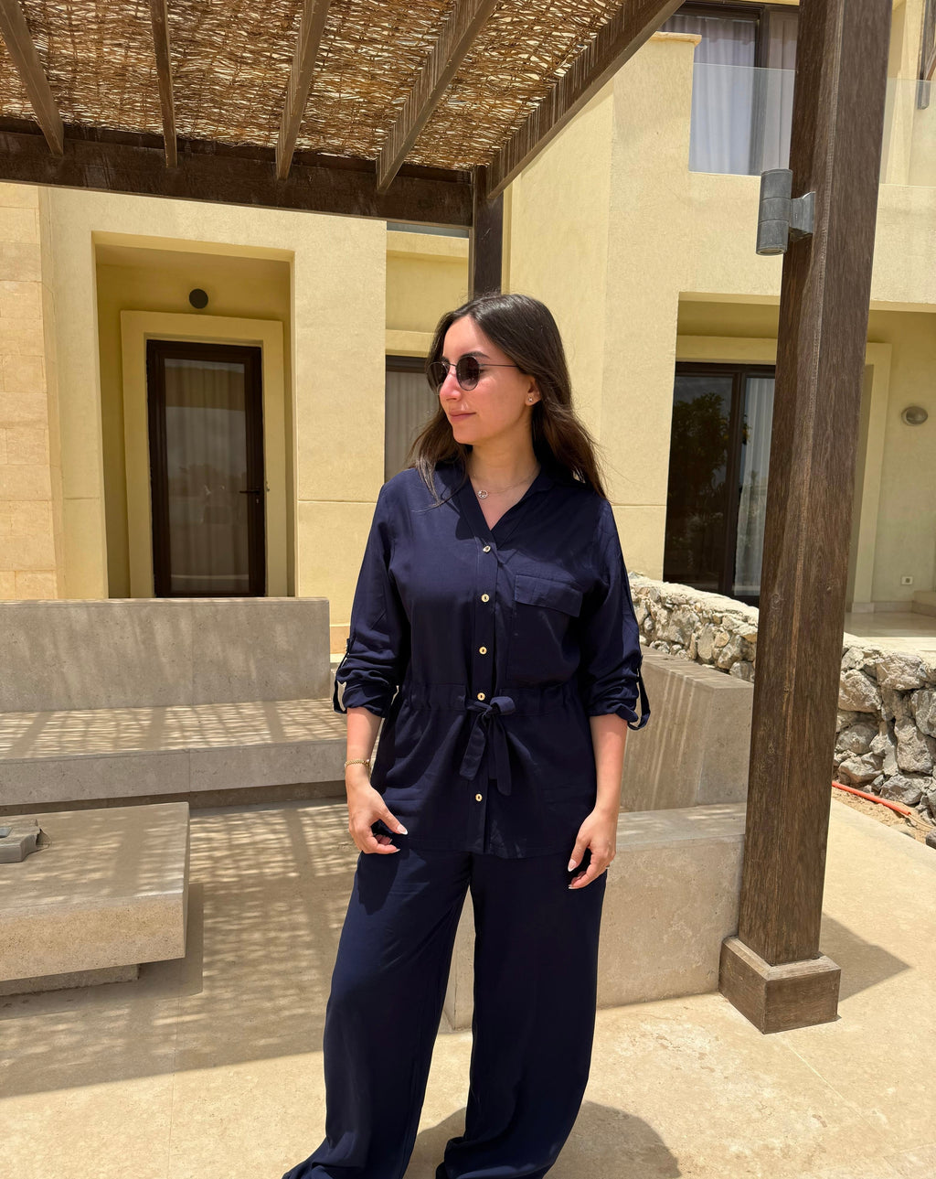 Drawstring Set- Navy