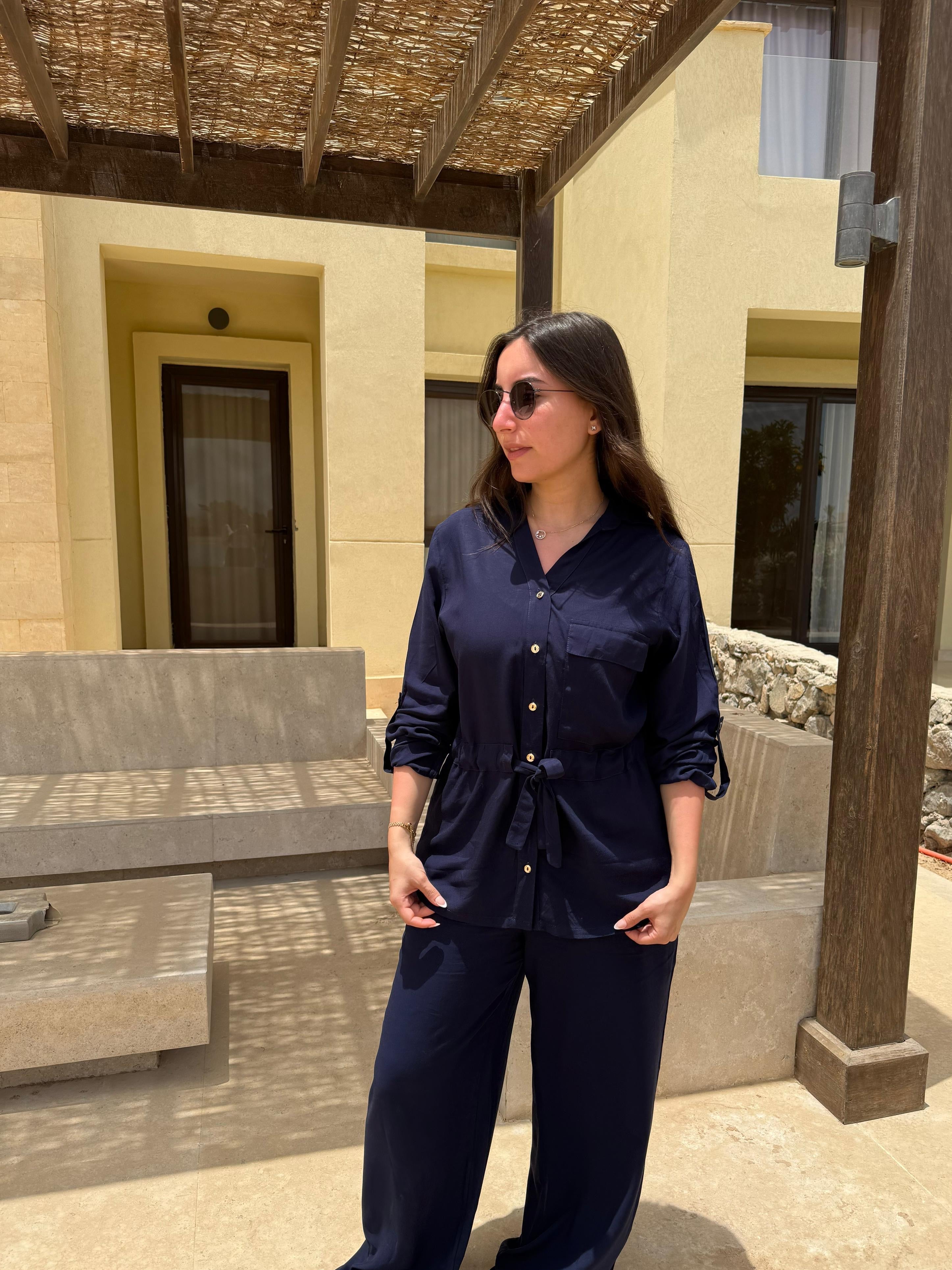 Drawstring Set- Navy