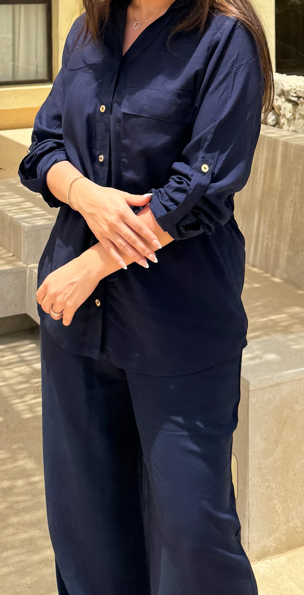 Drawstring Set- Navy