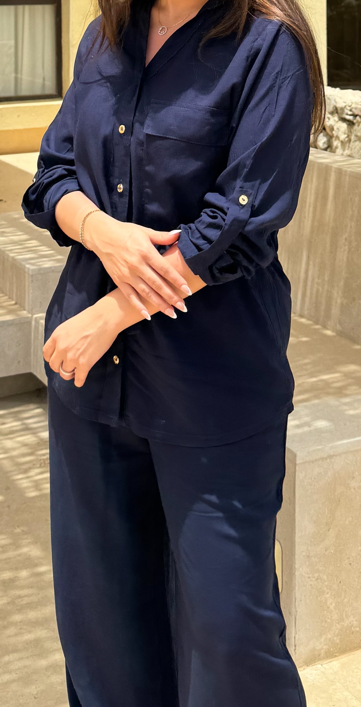 Drawstring Set- Navy