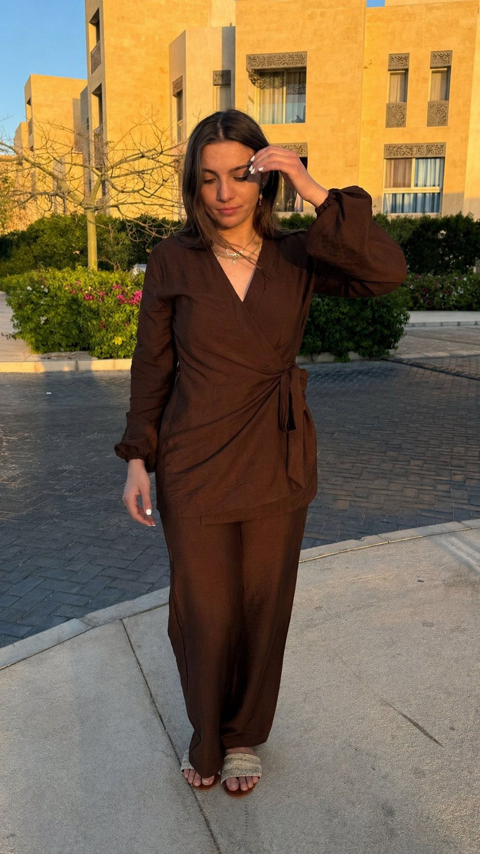 Side Wrap Set – Brown