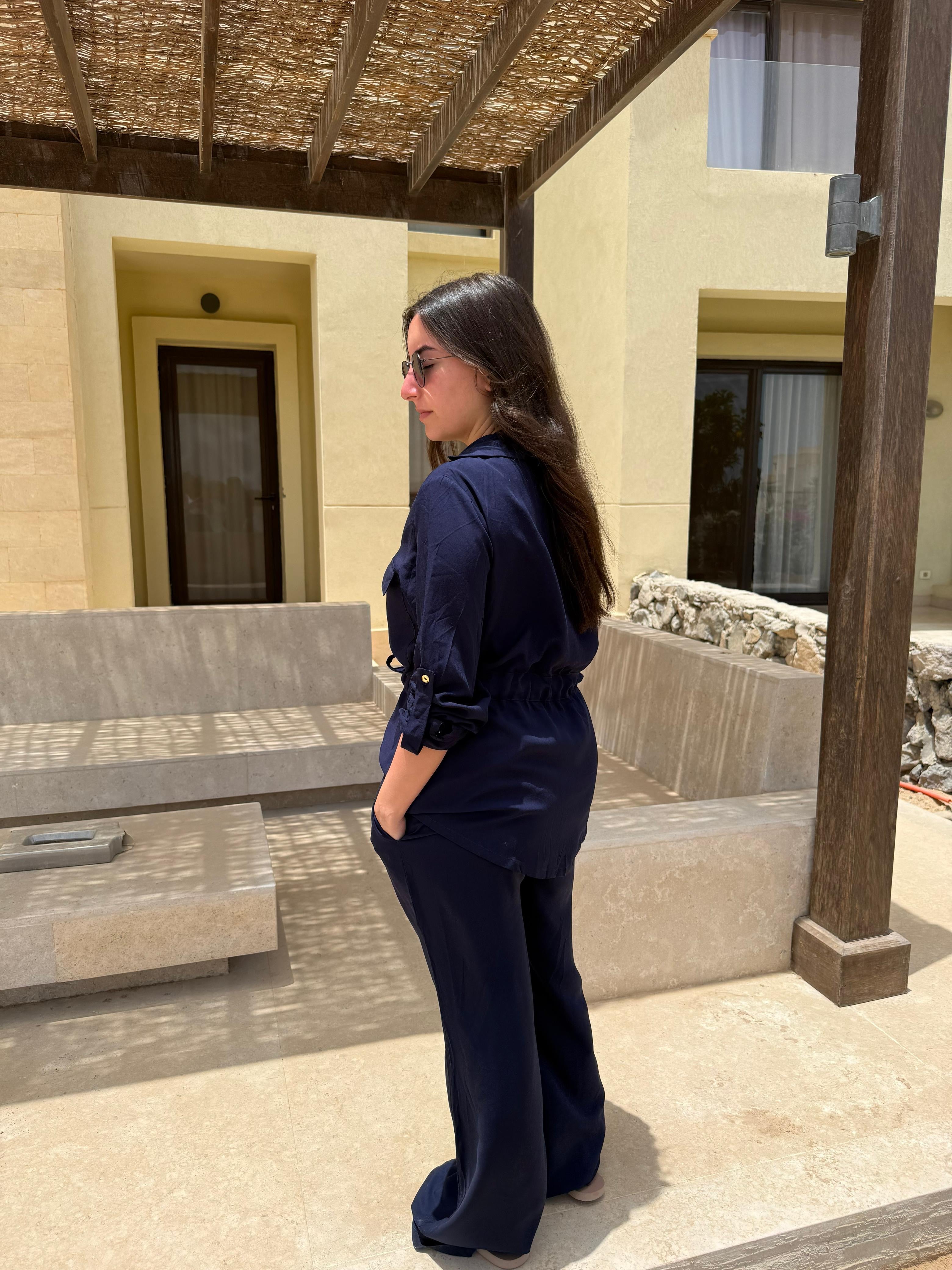Drawstring Set- Navy