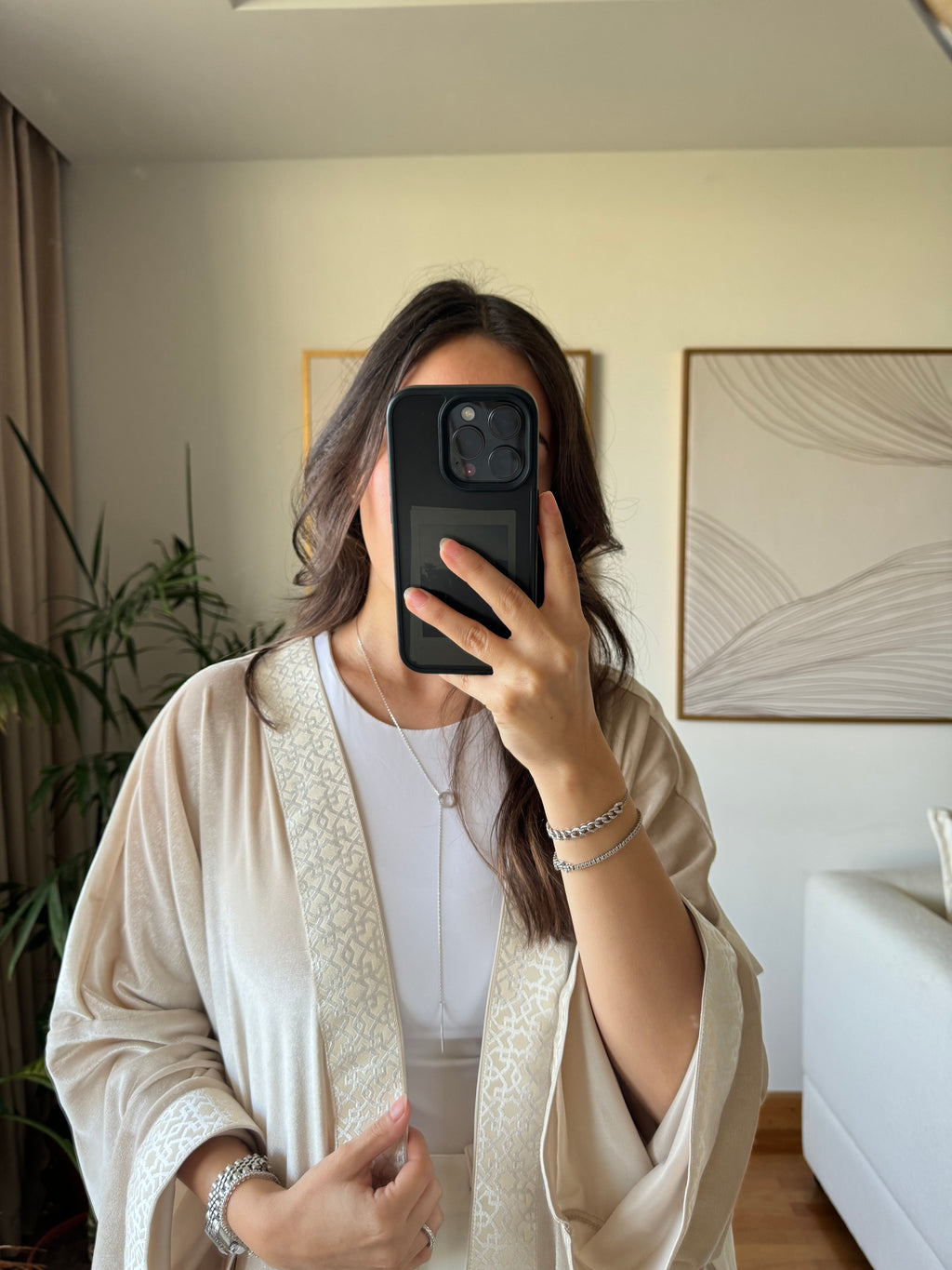 Velvet Kaftan- Beige                 (Pre-Order) (5-7 days)