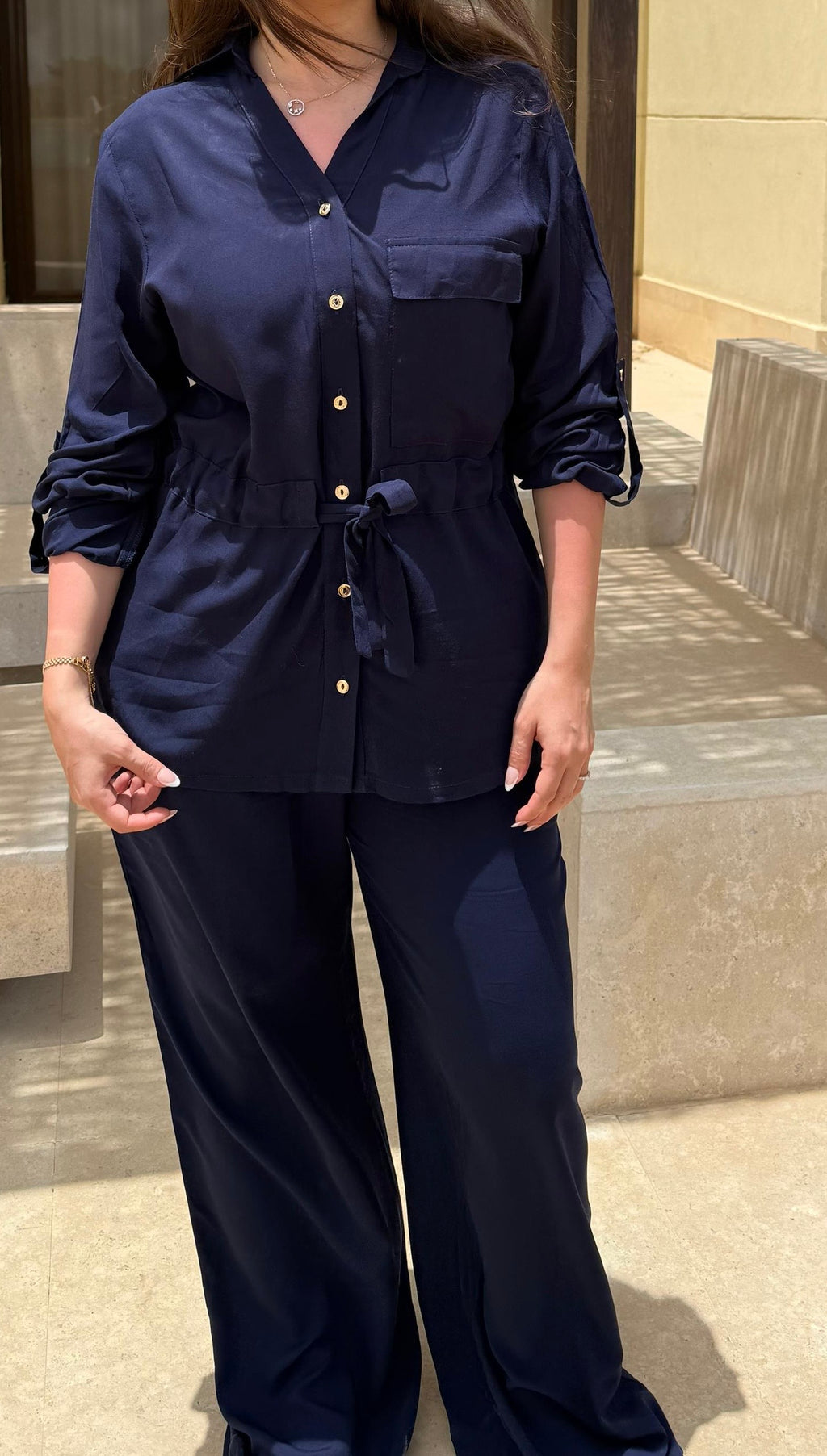 Drawstring Set- Navy