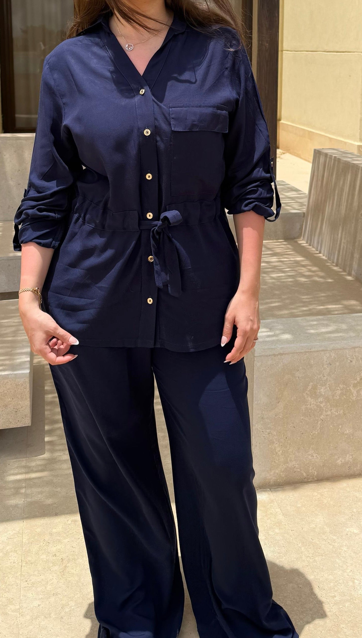 Drawstring Set- Navy