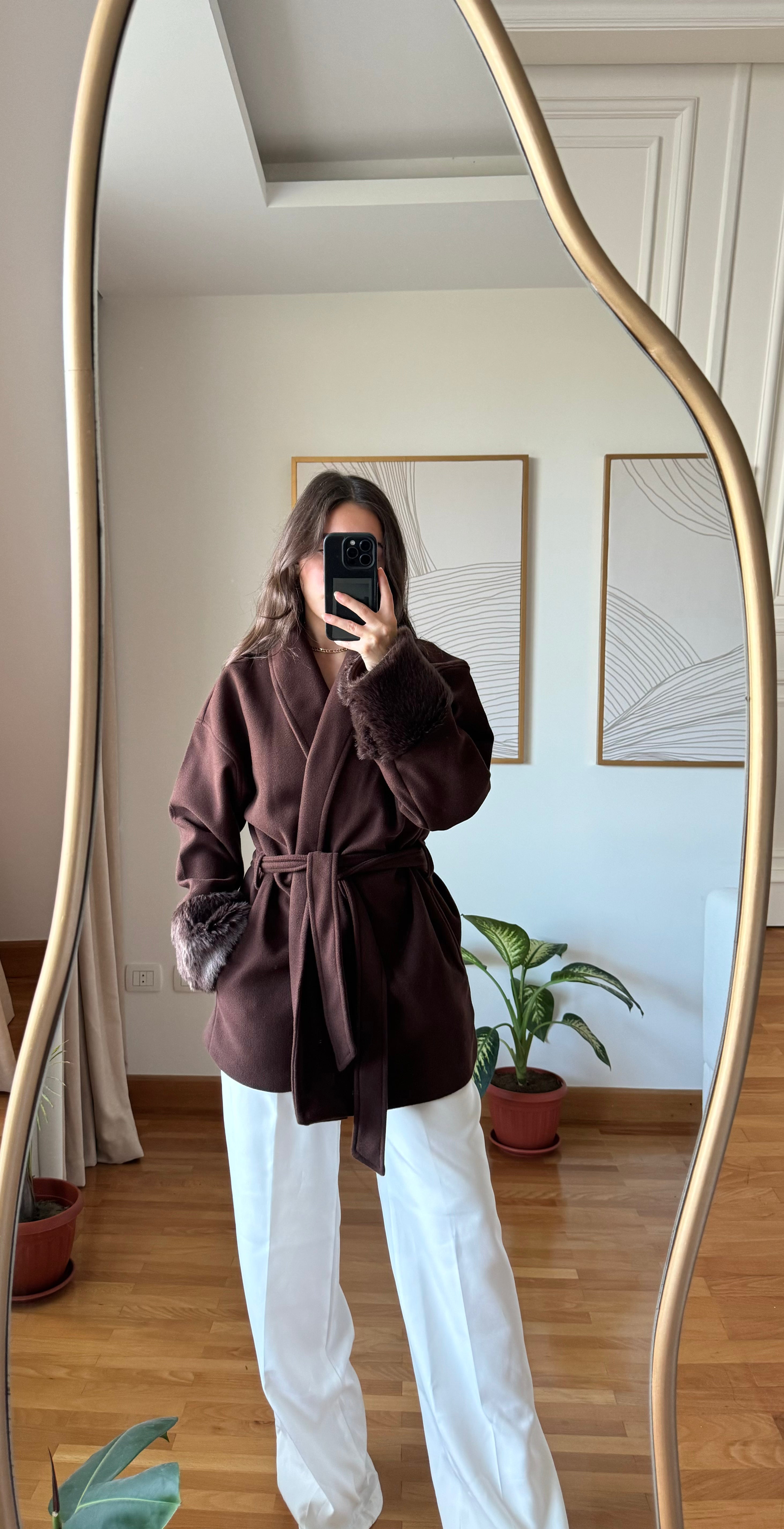 Milano Fur Coat-Brown