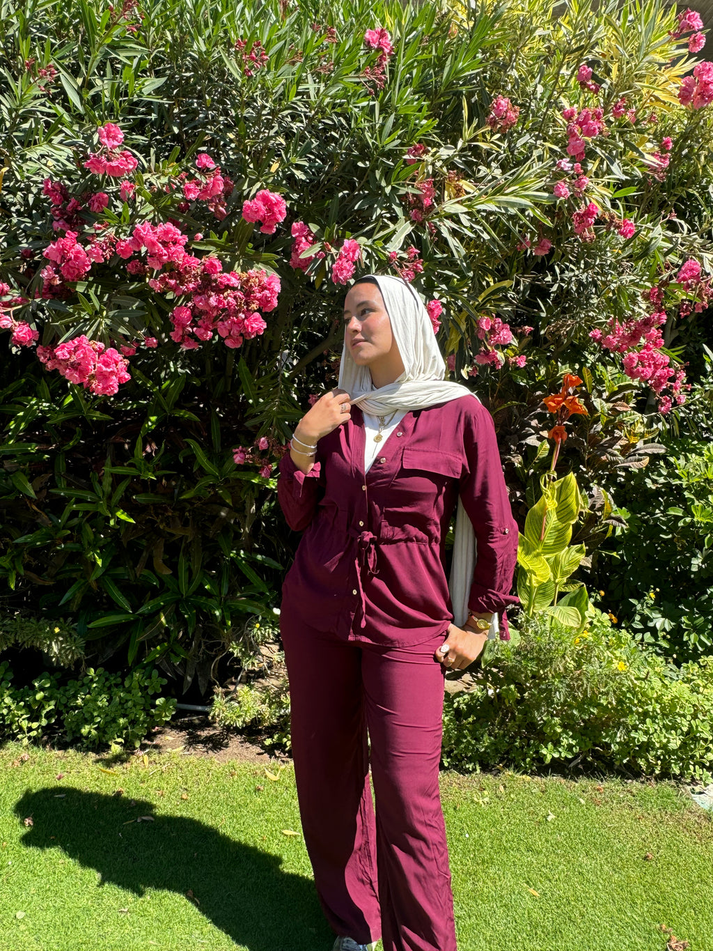 Drawstring Set- Burgundy
