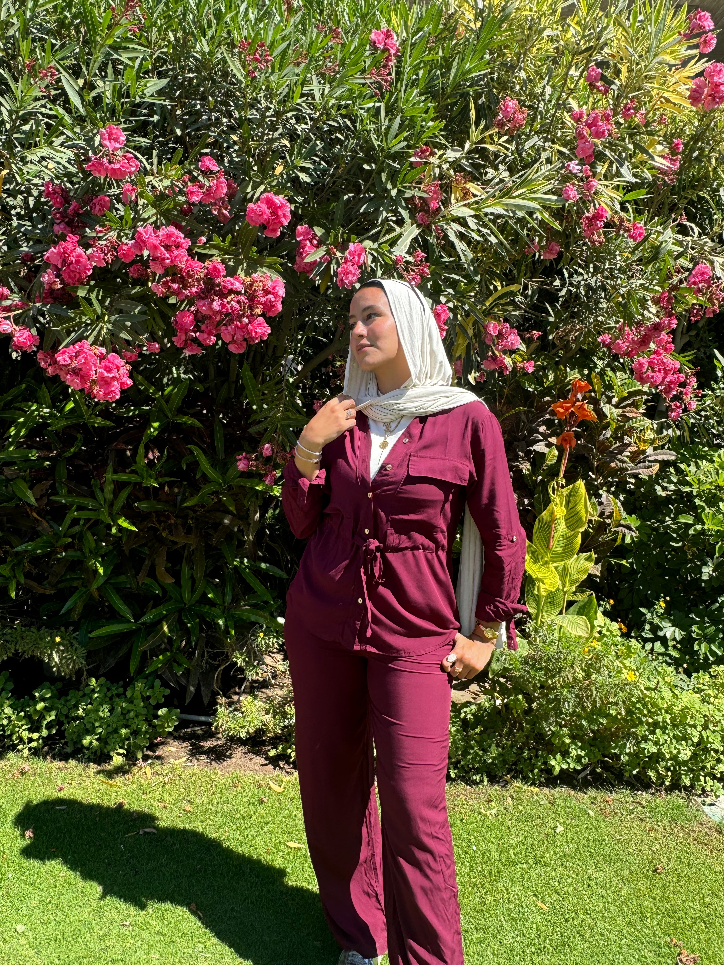 Drawstring Set- Burgundy
