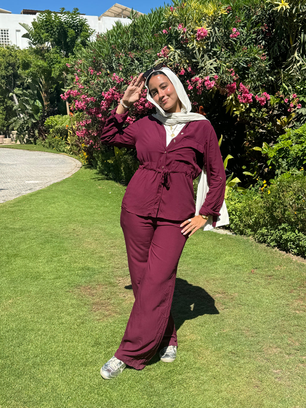 Drawstring Set- Burgundy
