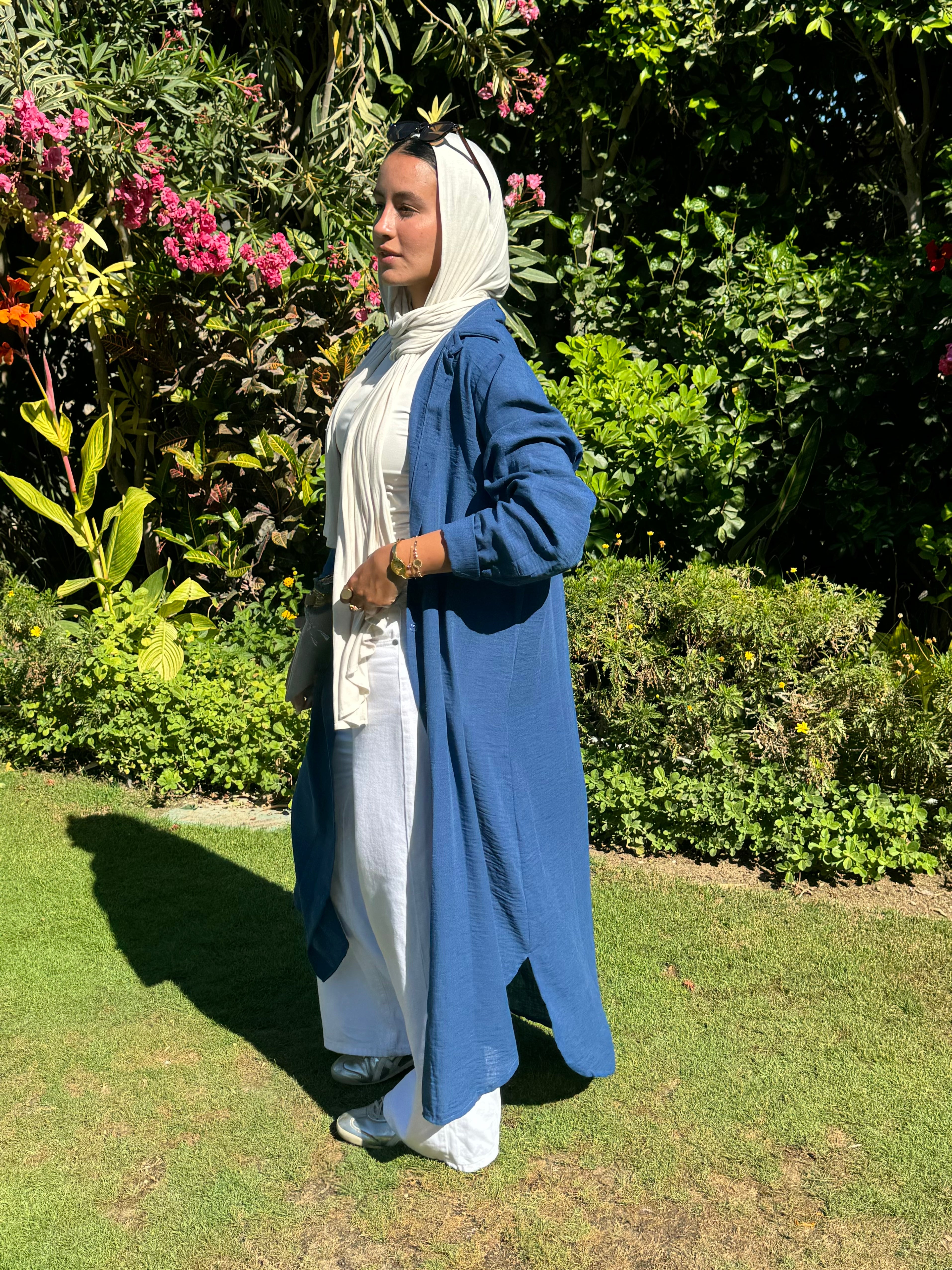 Cardigan/Dress- Blue