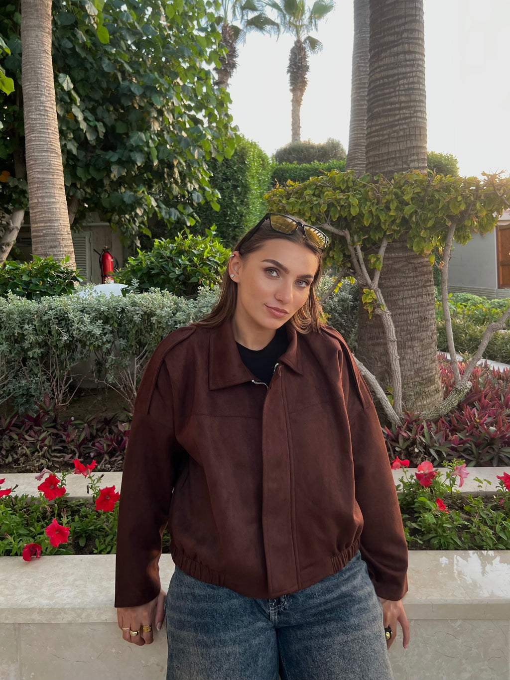 Suede Jacket-Brown