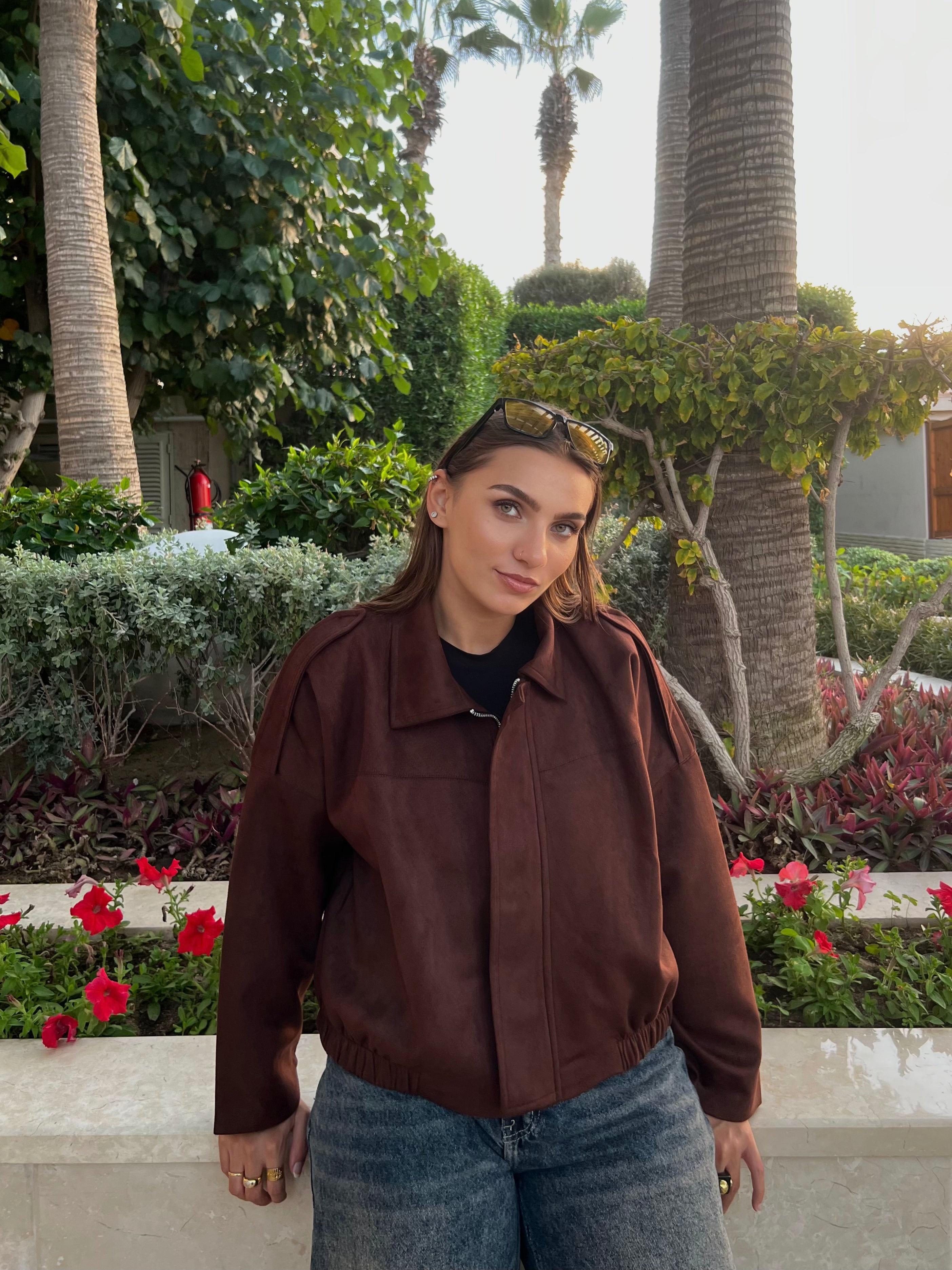 Suede Jacket-Brown
