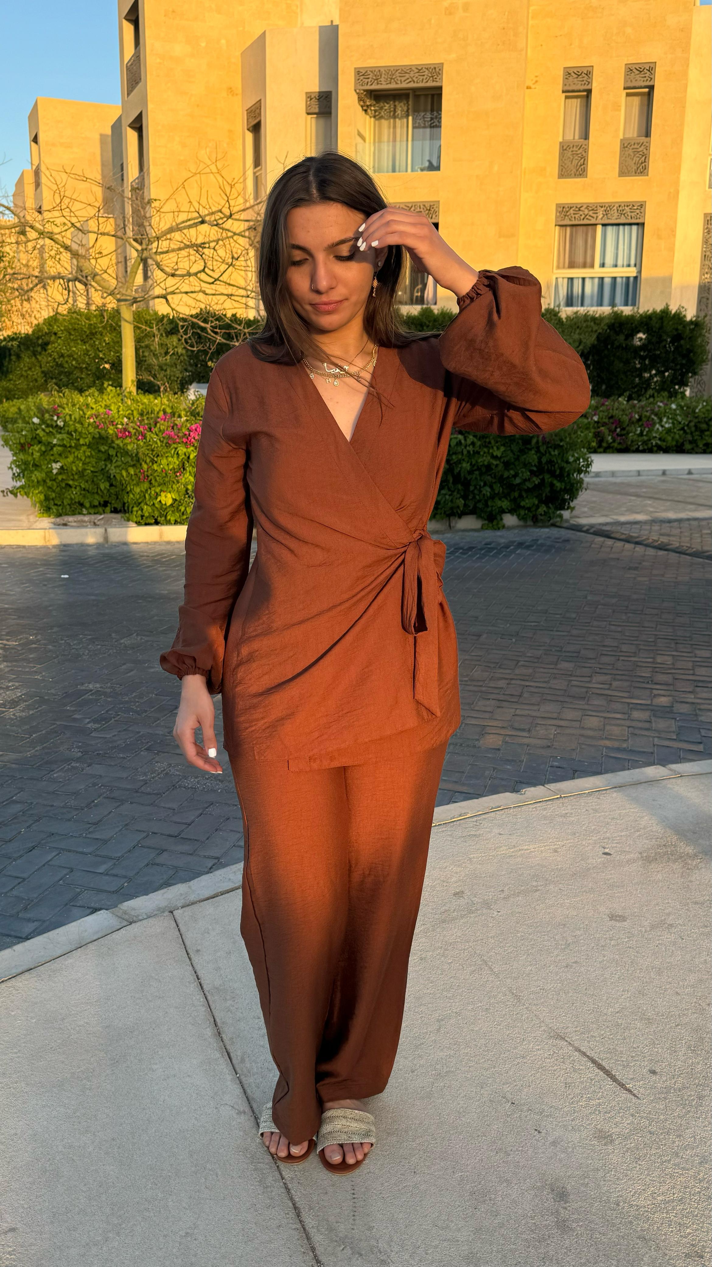 Side Wrap Set – Brown