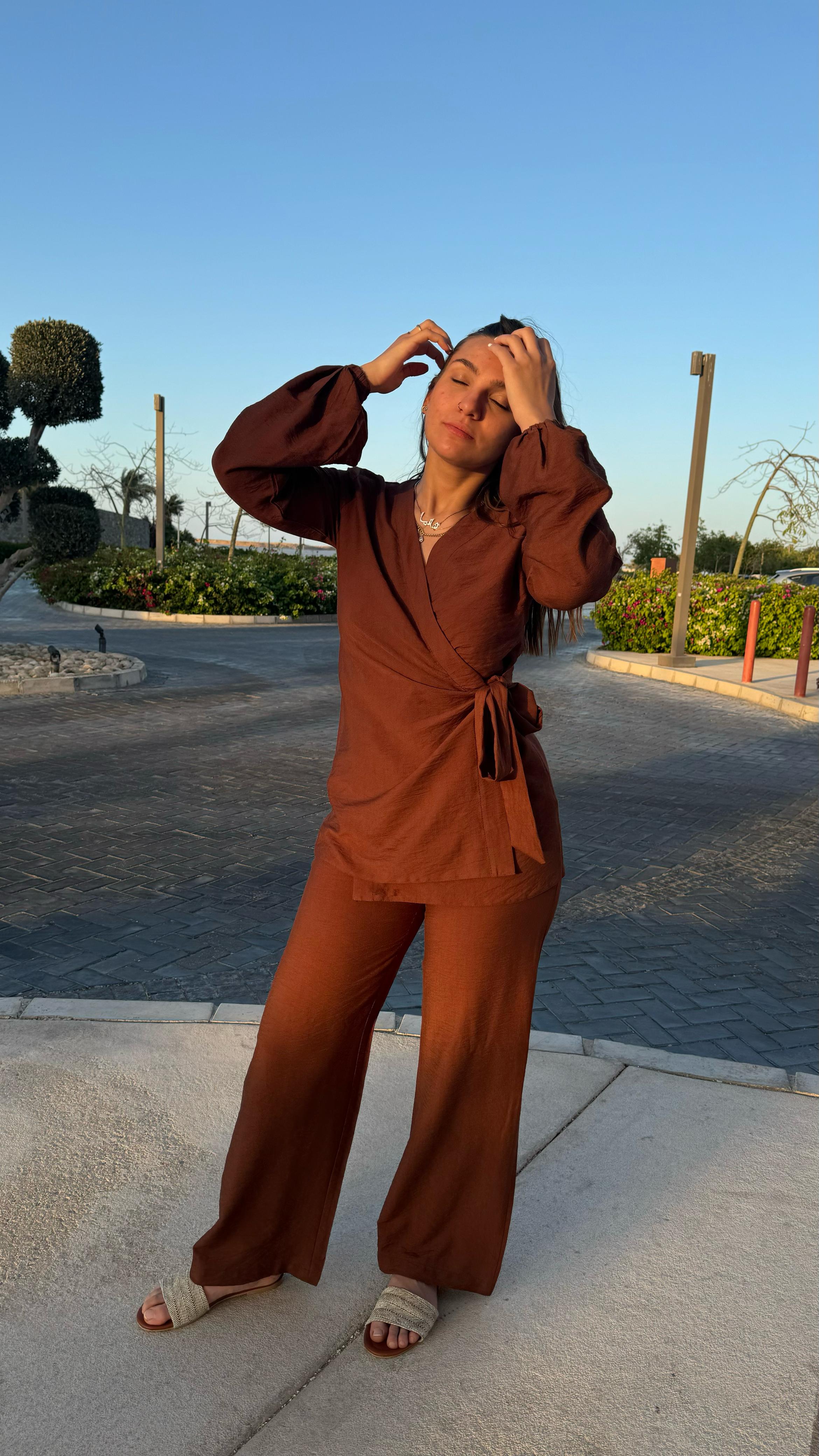 Side Wrap Set – Brown