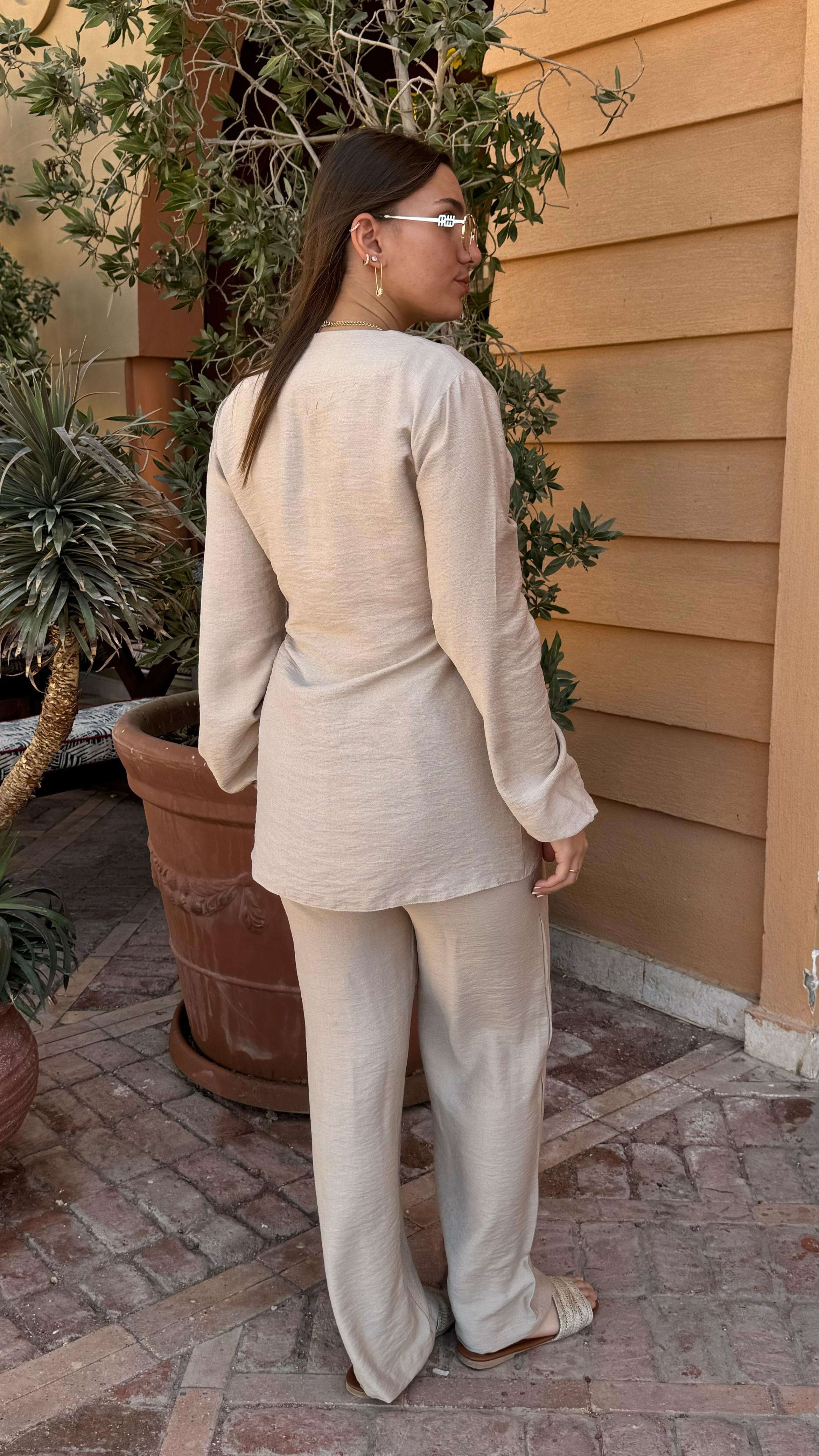 Side Wrap Set – Beige